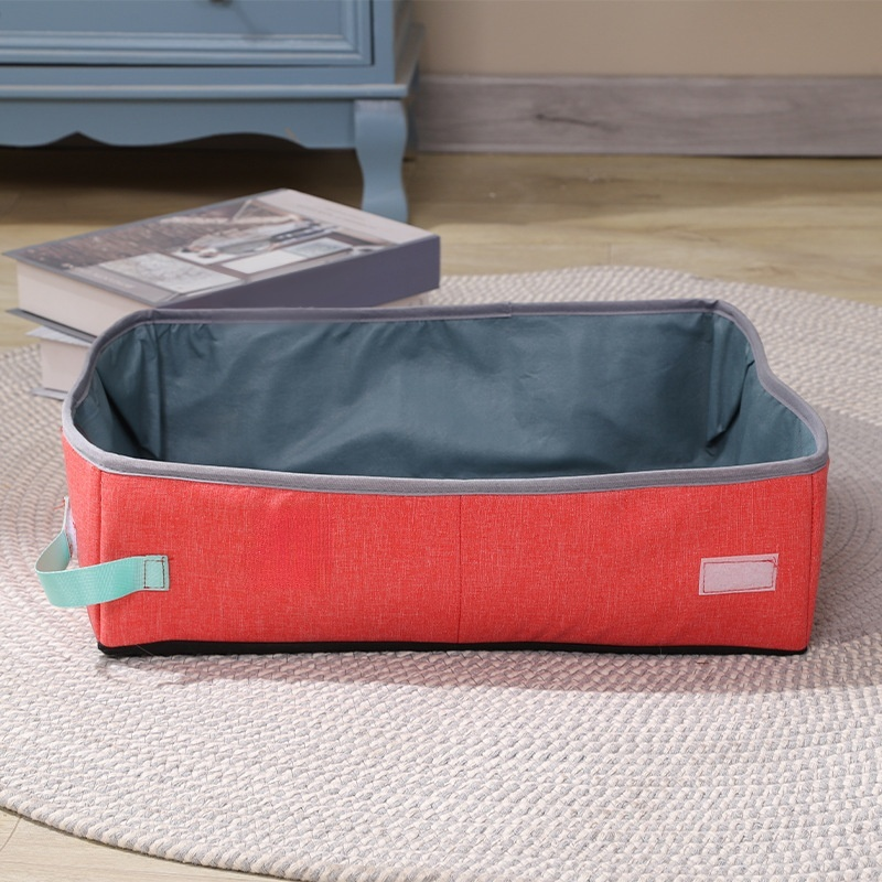 Foldable waterproof cat litter box