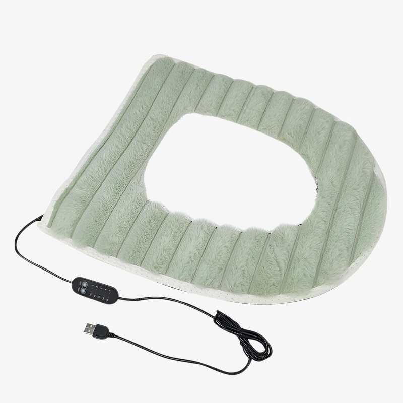 冬 USB スマート暖房便座洗えるトイレカバーハンドル付き高品質ラビットダウンユニバーサルシートクッション