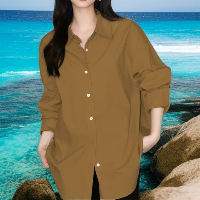 트렌디한 여성 셔츠 디테일