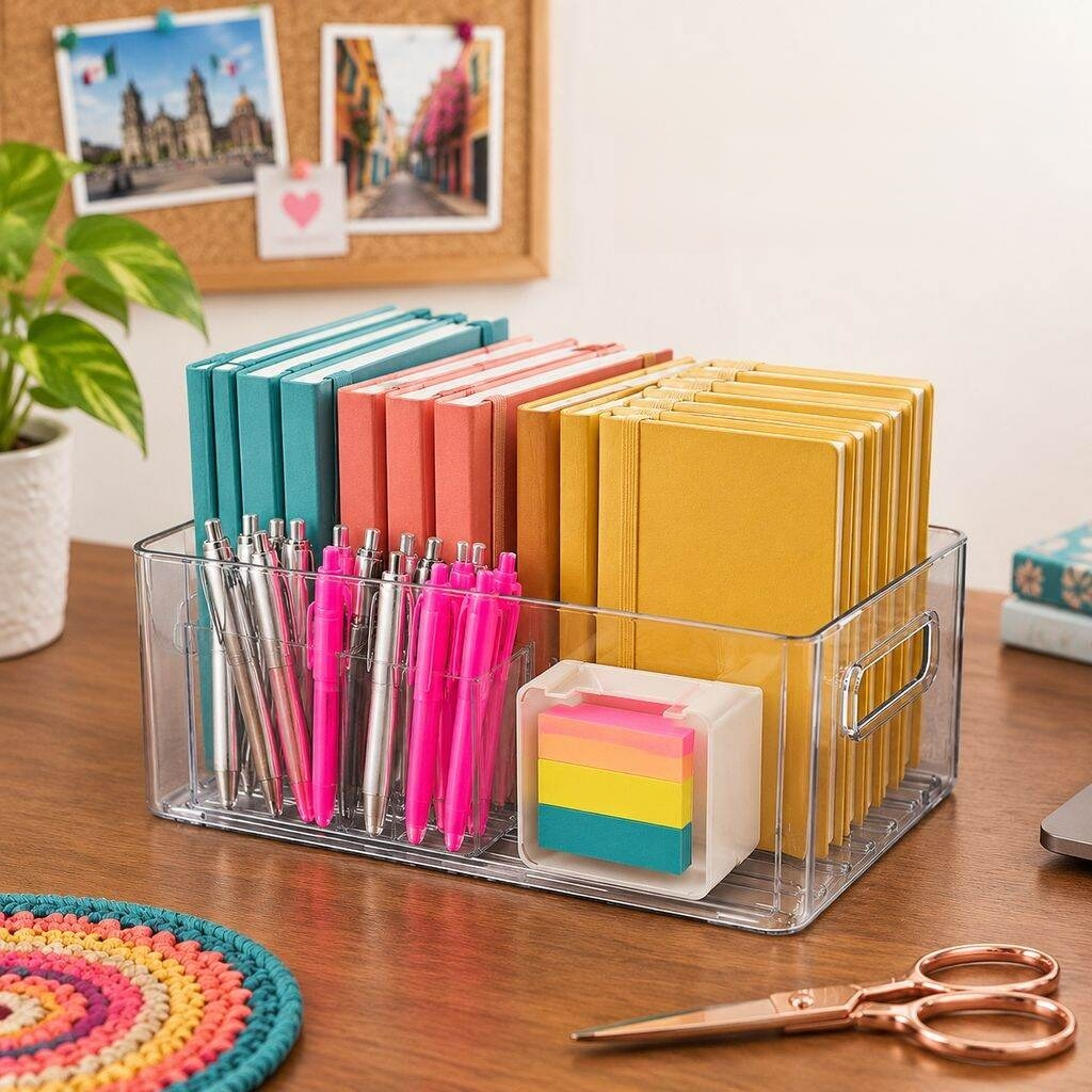 Organizador acrílico para libros y documentos