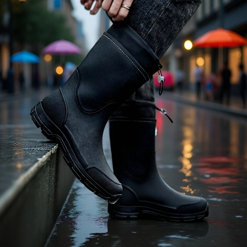 Outdoor anti-slip rain boots for men and women