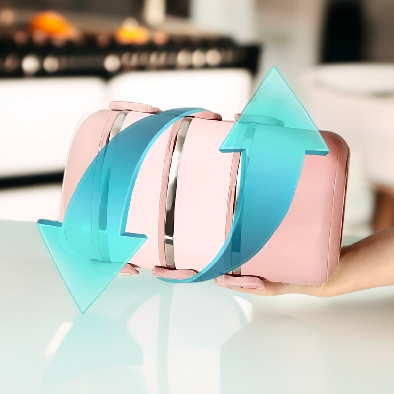 Fiambrera portátil aislante para oficina, con caja redonda incluida y gran capacidad