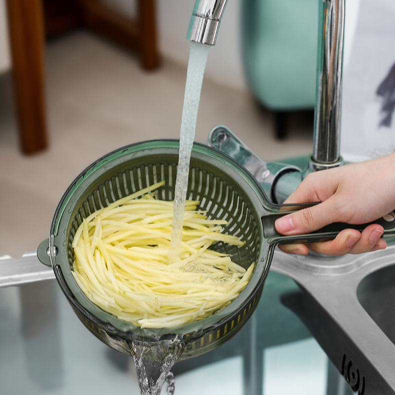 Multifunktionaler Gemüseschneider aus Edelstahl für die Küche