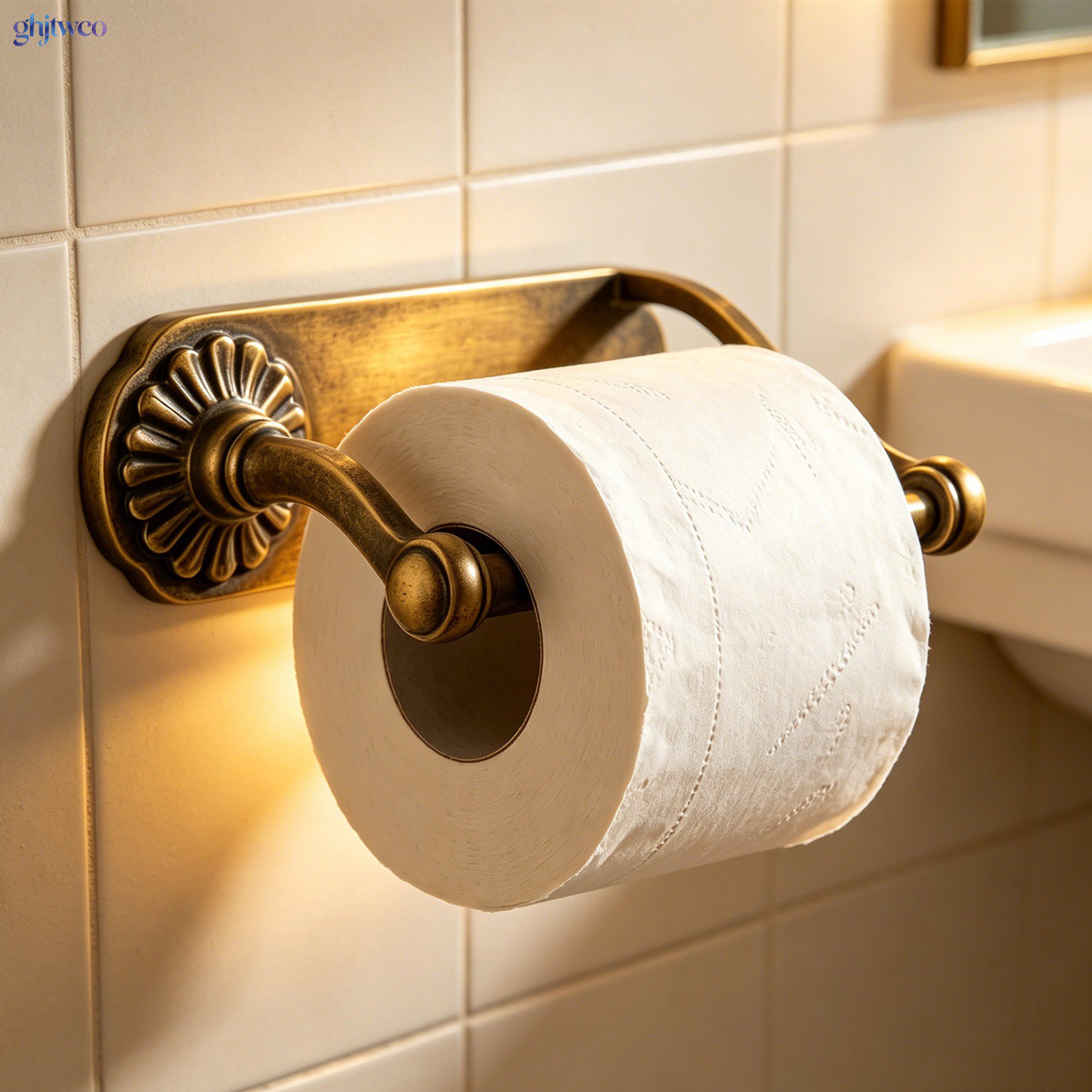 Brass toilet paper holders (5 pieces)