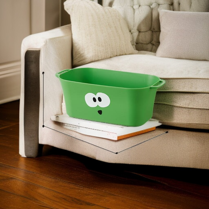 持ち手付きドーパミン風可愛い収納バスケット卓上収納ボックス