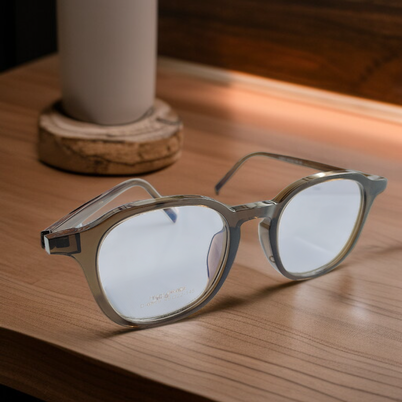 Gafas metálicas poligonales estilo retro