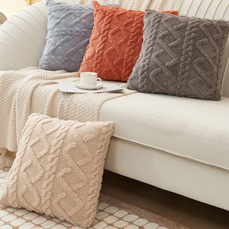 부조 패턴 쿠션 소파 쿠션