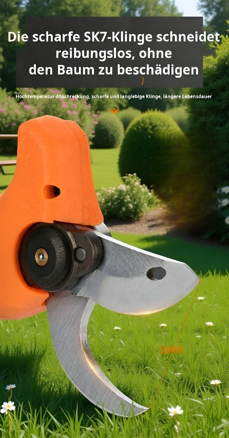 Leistungsstarke Schneidefunktion der Astschere