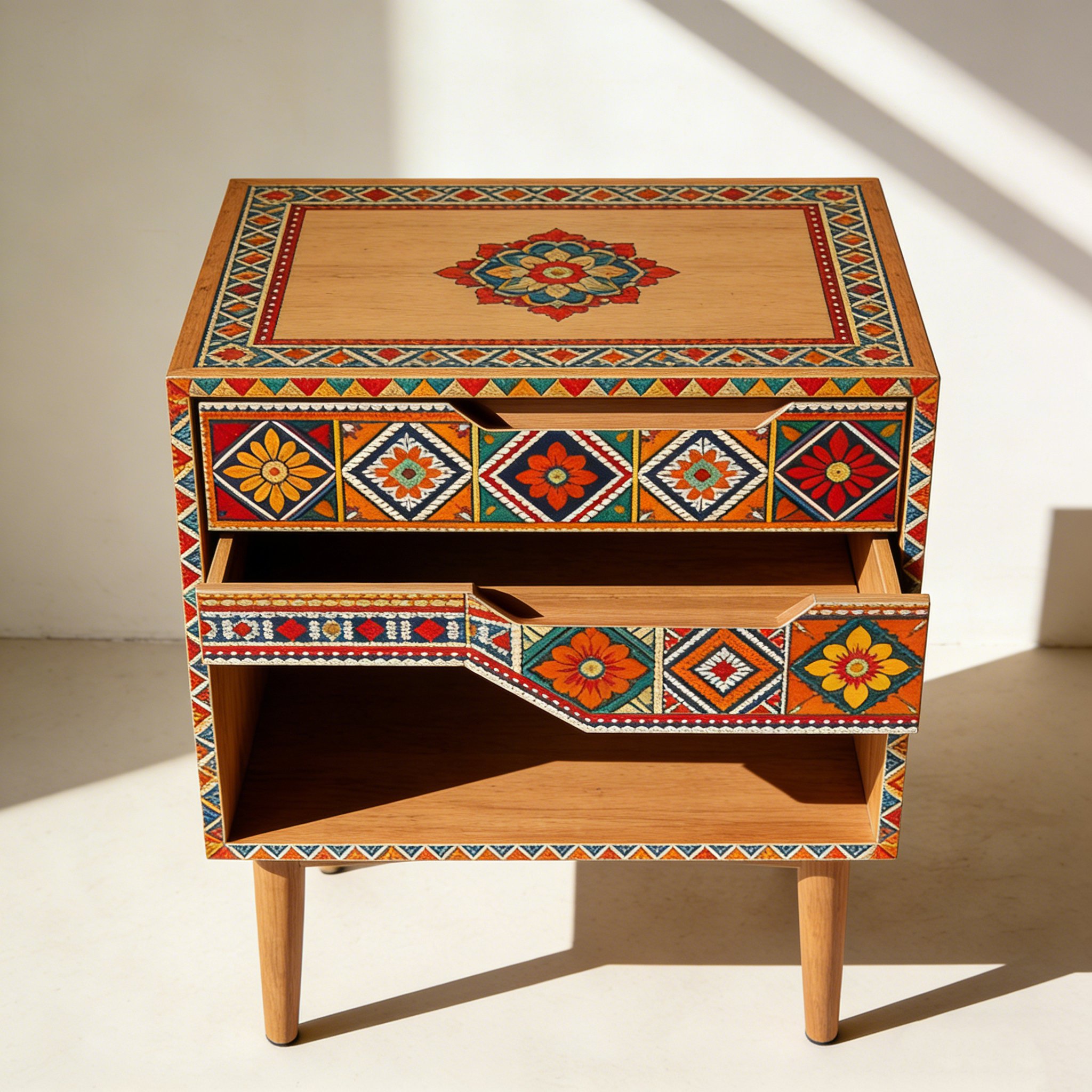 수납형 침대 사이드 테이블