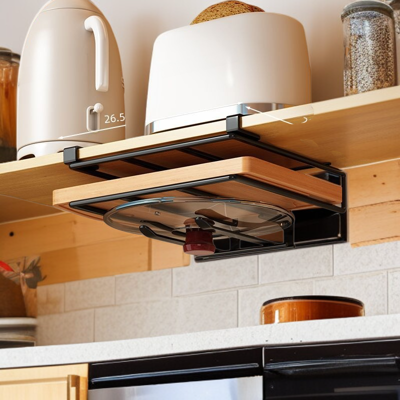 Organizer na ręczniki papierowe, pokrywki i deski do krojenia do kuchni