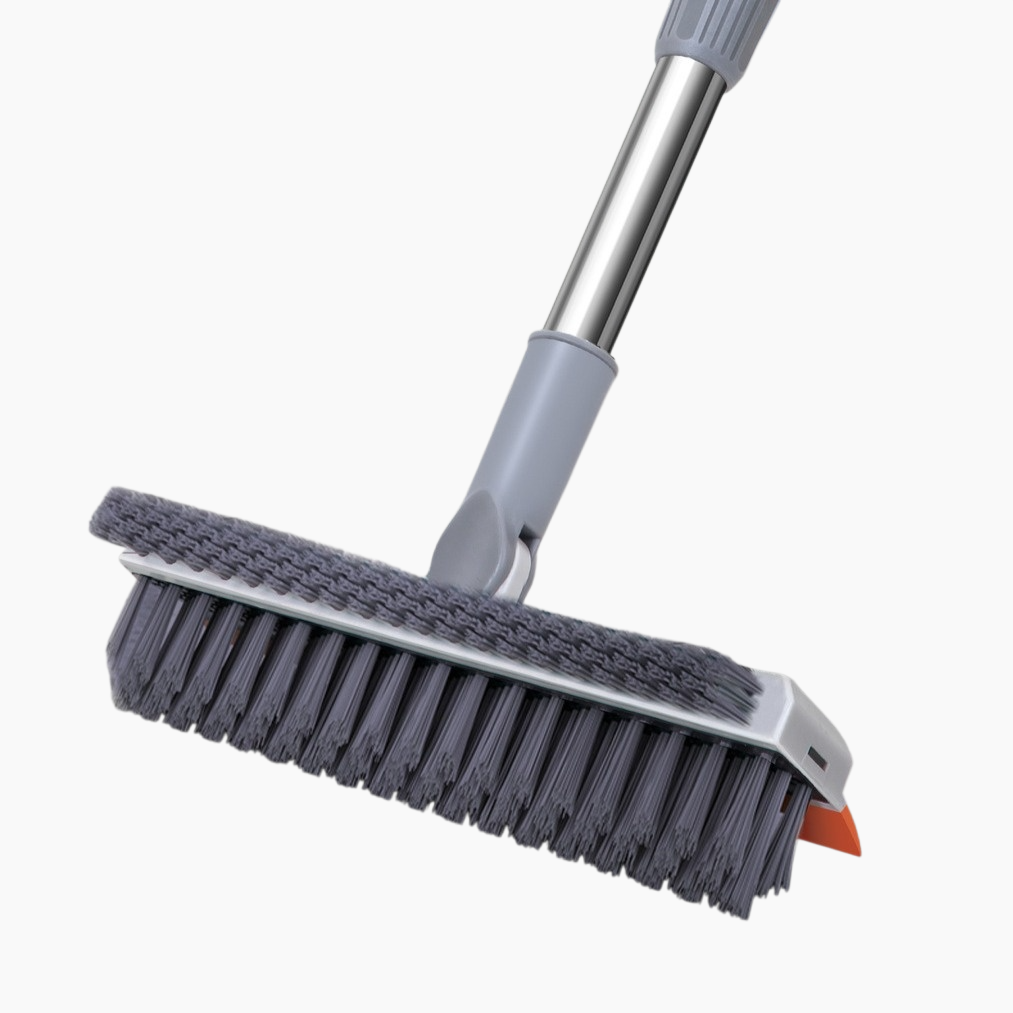 가정용 스테인리스 신축 진드기 제거 바닥 브러시 3인 1 욕실 와이퍼 빗자루 화장실 신축 바닥 브러시