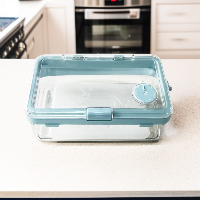 手持ち式の密閉食品保存容器