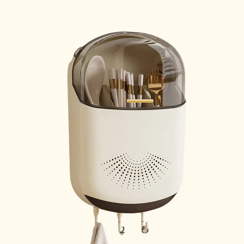 家庭用抗菌・穴あけ不要の箸立て