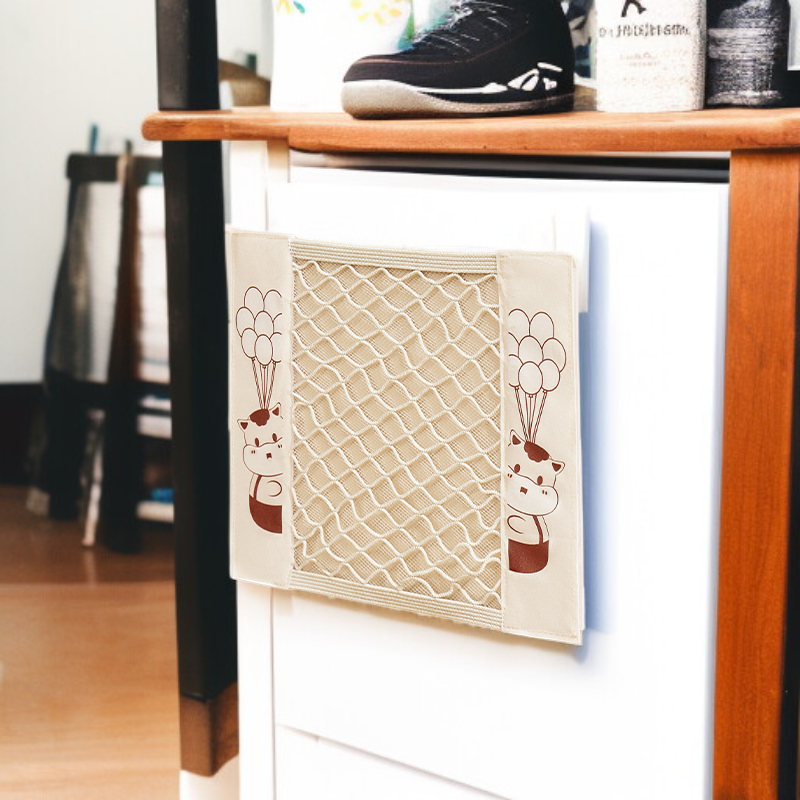 キッチン収納袋収納アーティファクトベルクロメッシュバッグパンチなし家庭用壁掛け収納ラックプラスチックゴミ袋