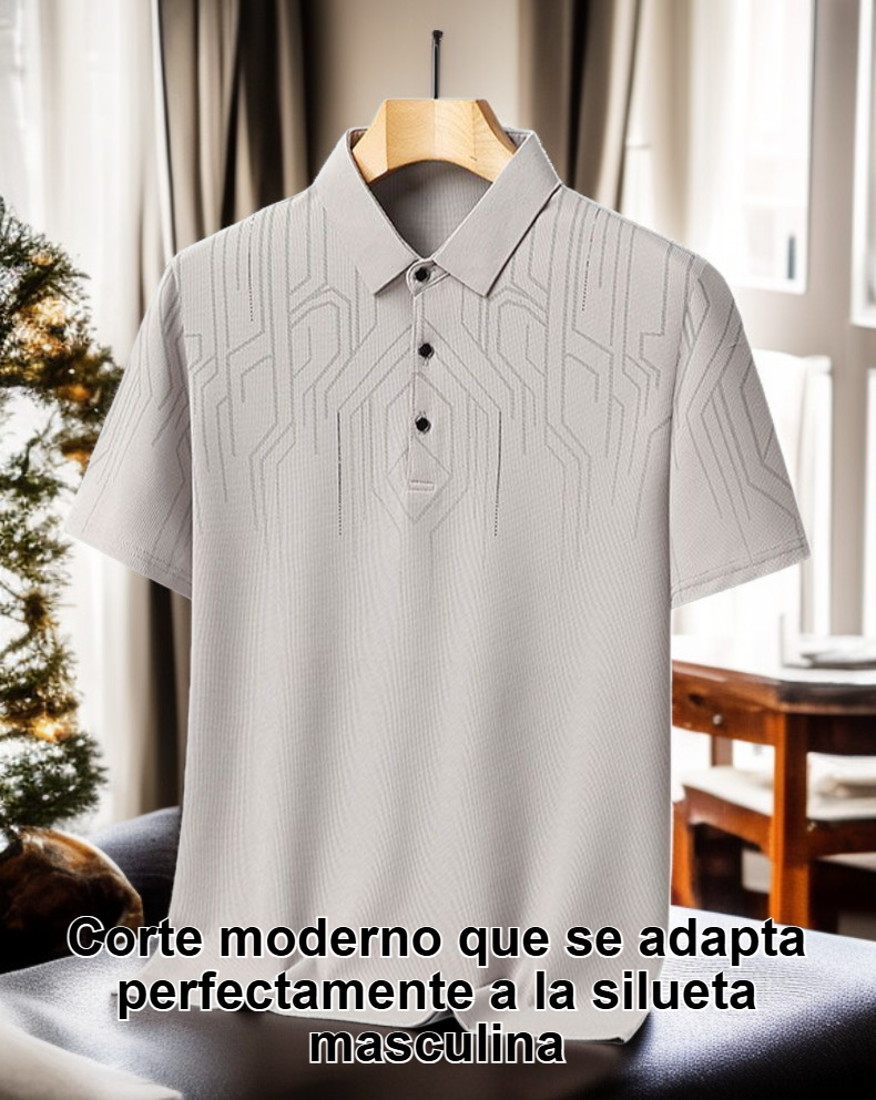 Camiseta de manga corta para hombre en color liso