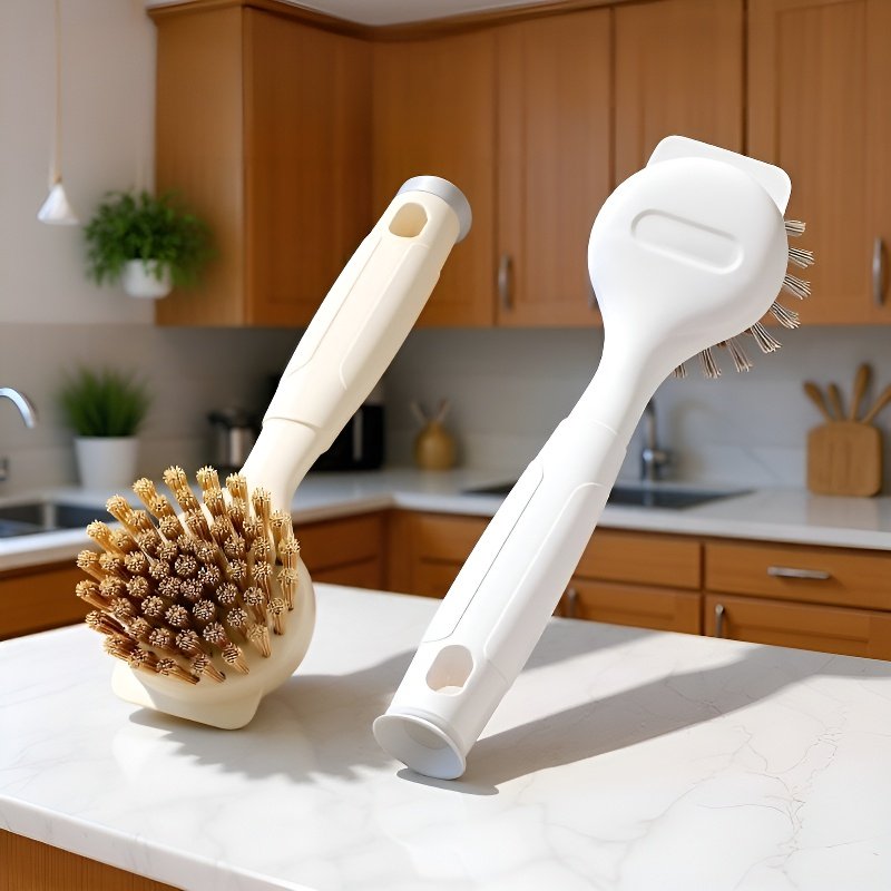 Multifunctional 3-in-1 long crevice cleaning brush