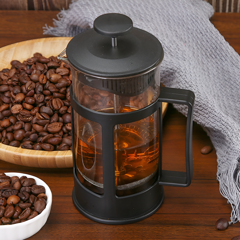 Heat resistant French press coffee pot