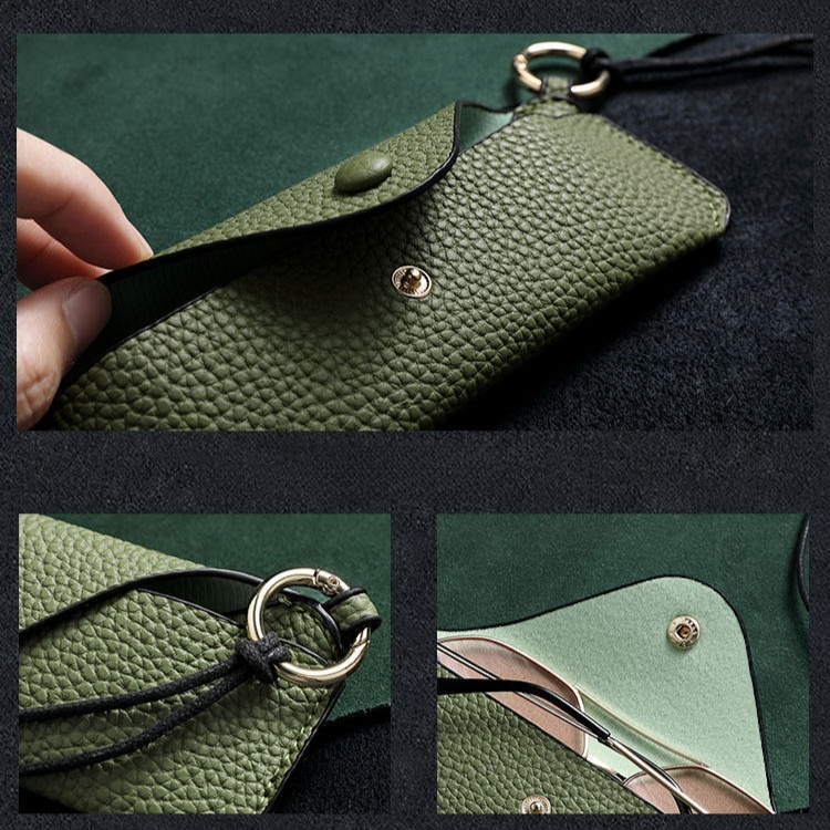 携帯用シンプルメガネケース 近視・サングラス用保護ポーチ