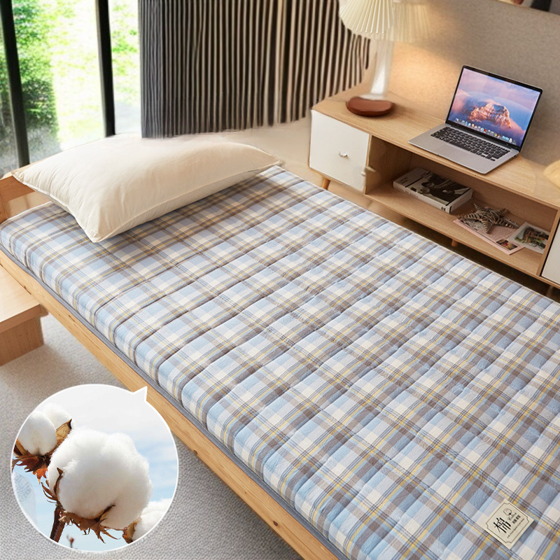 기숙사 싱글 매트리스 가정용 면 소프트 매트리스 커버 요 다다미 침대 침실 매트리스 매트리스 싱글 매트리스