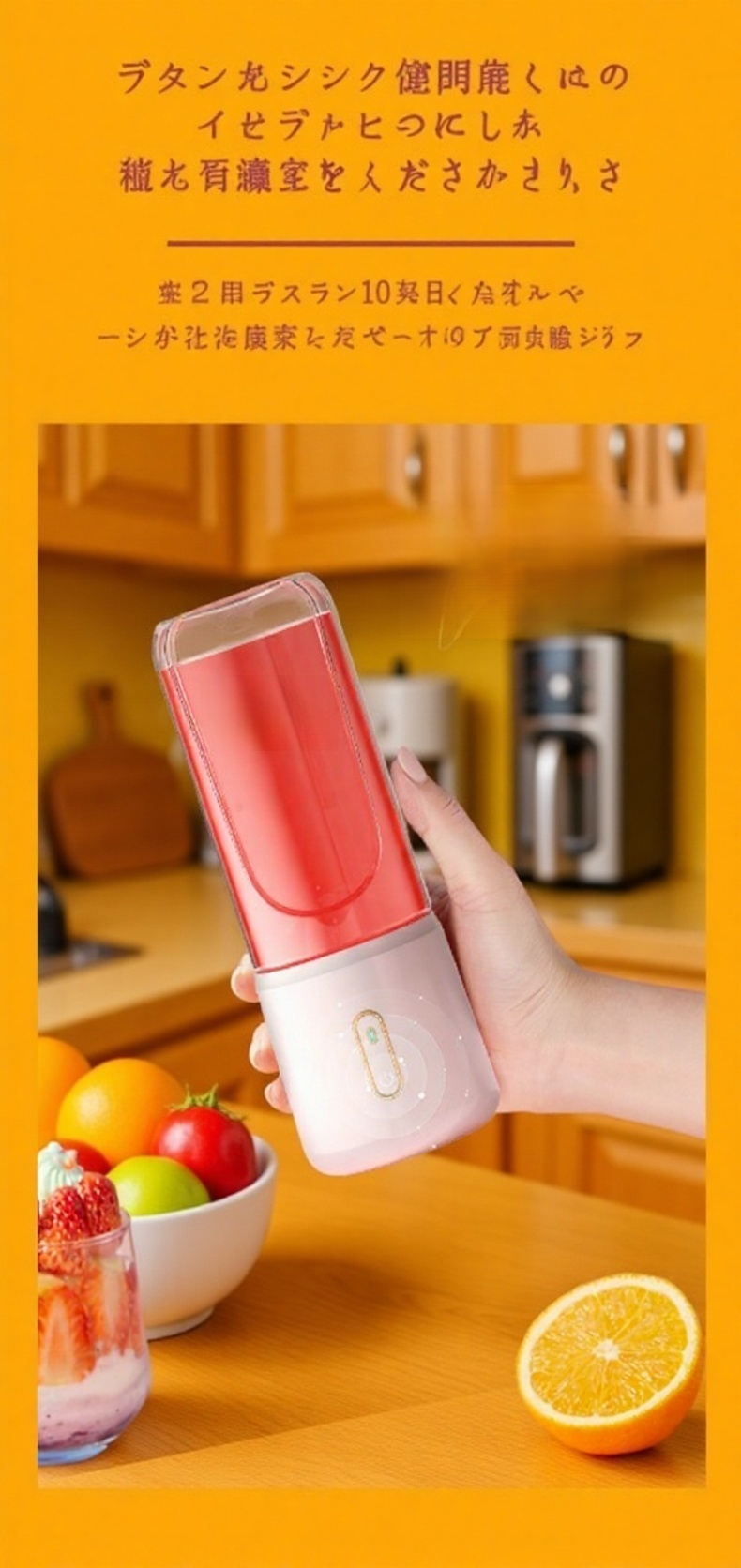 フレッシュジュースを作る多機能ジューサー