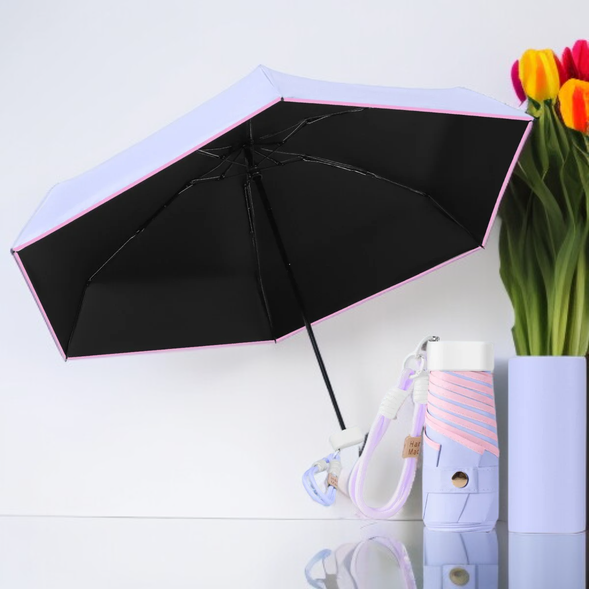 軽量で持ち運びやすい日傘