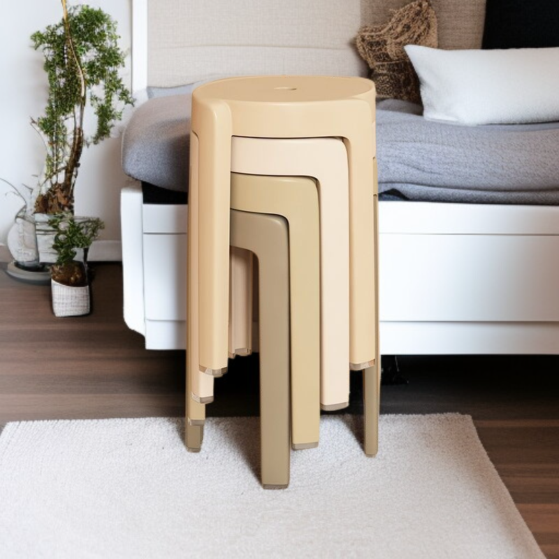 Silla de plástico gruesa para el hogar, estilo moderno y simple