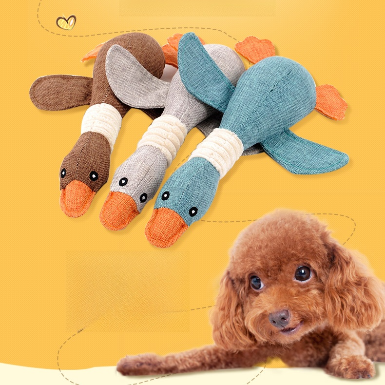 Peluche Chien Oie Parlant