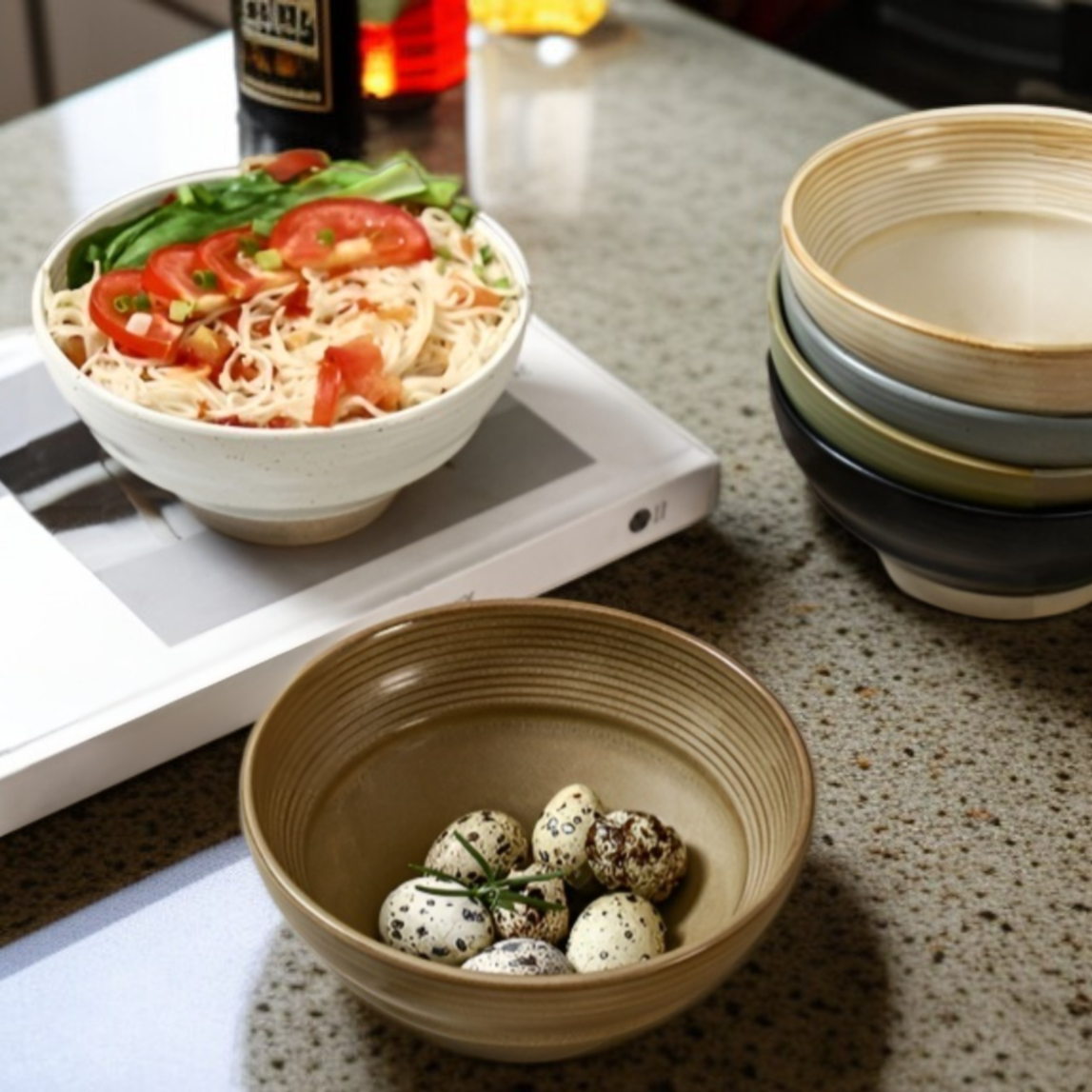 Creative Commercial Ceramic Soup Bowl, Snack Tableware