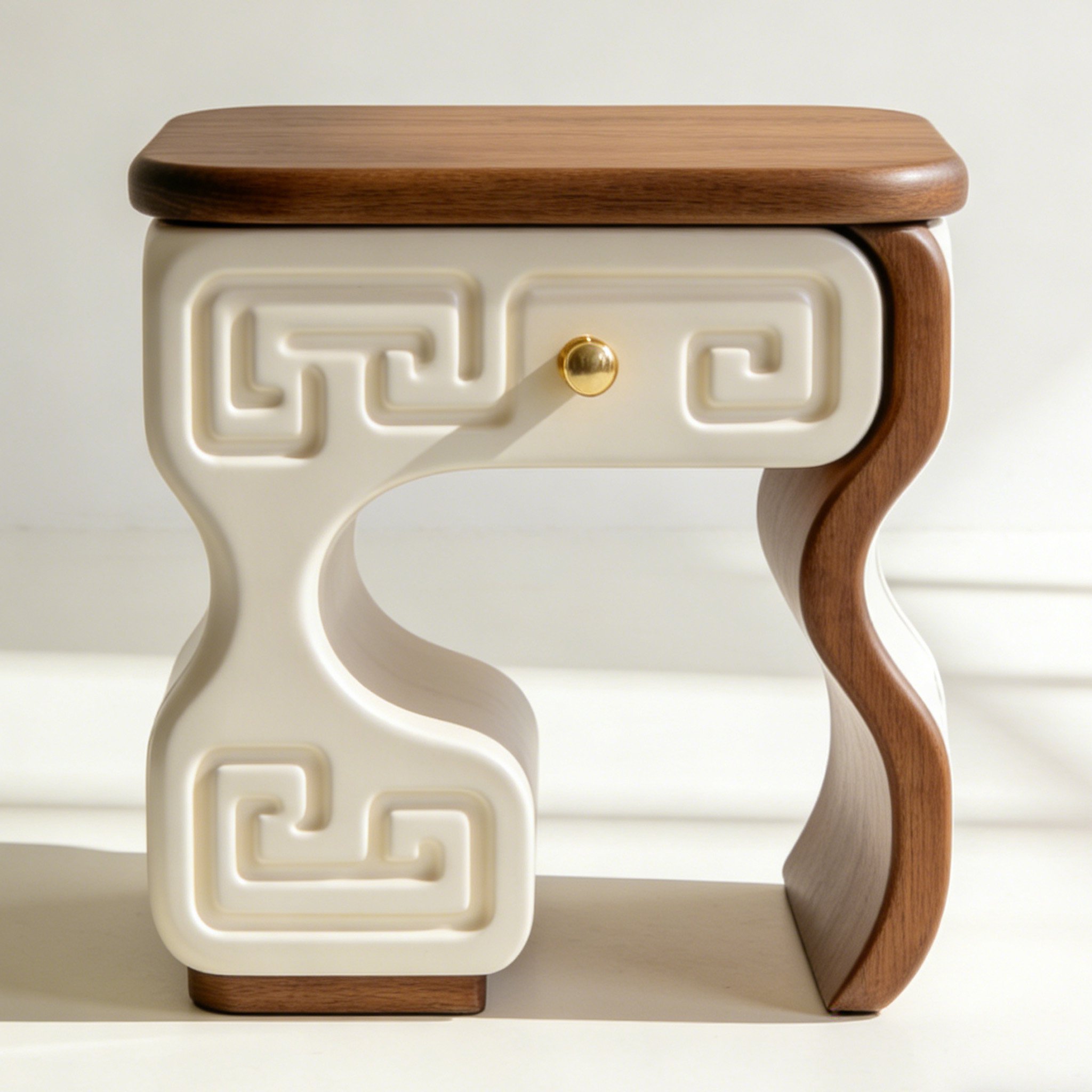 원목 침대 옆장