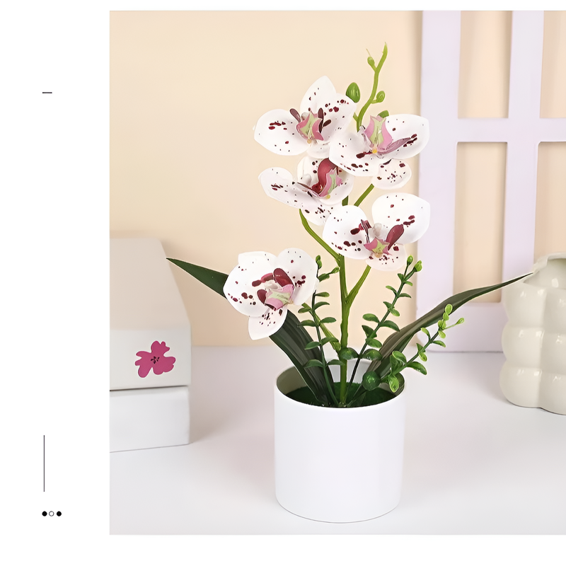 Butterfly orchid simulation potted decoration