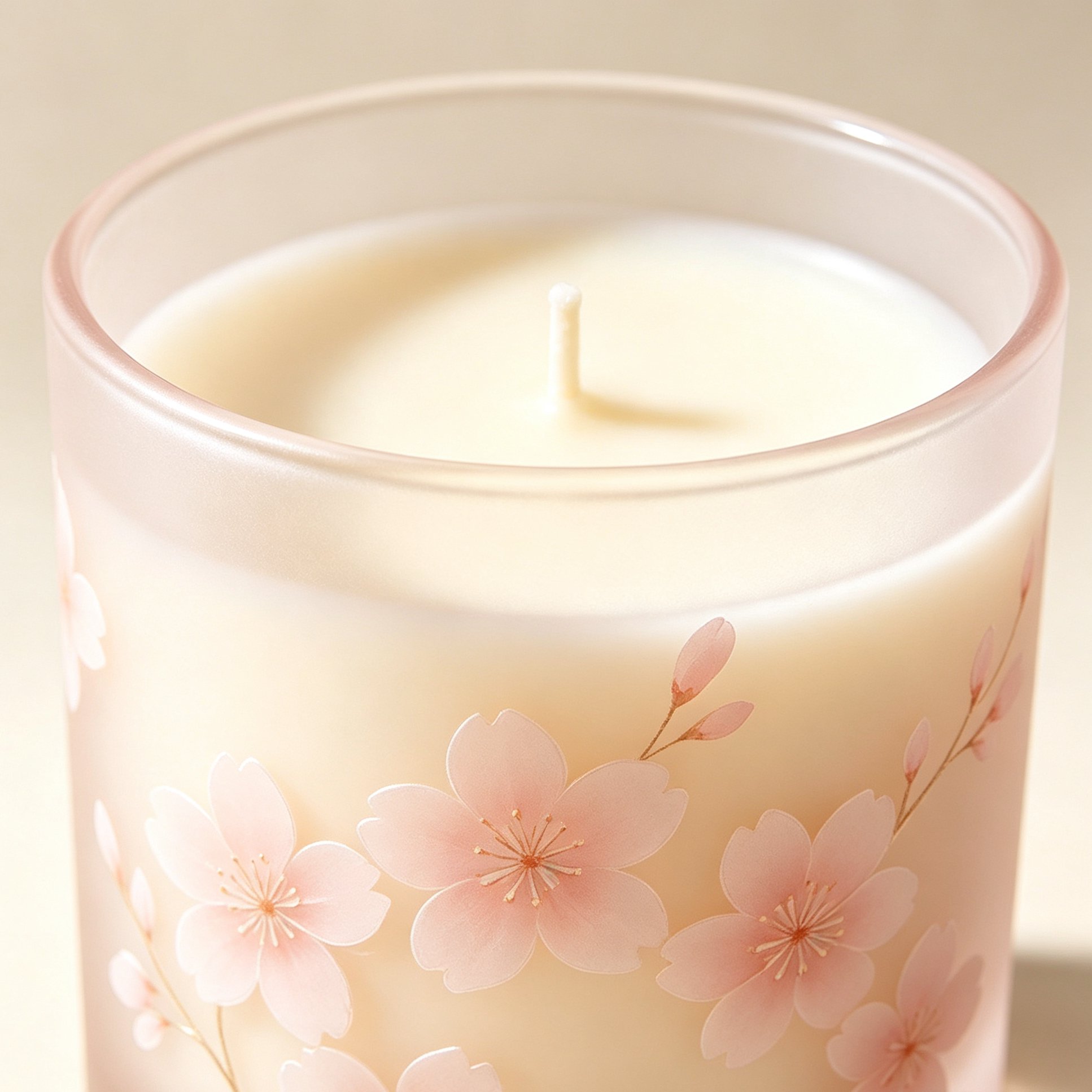 桜のアロマキャンドル2個セット