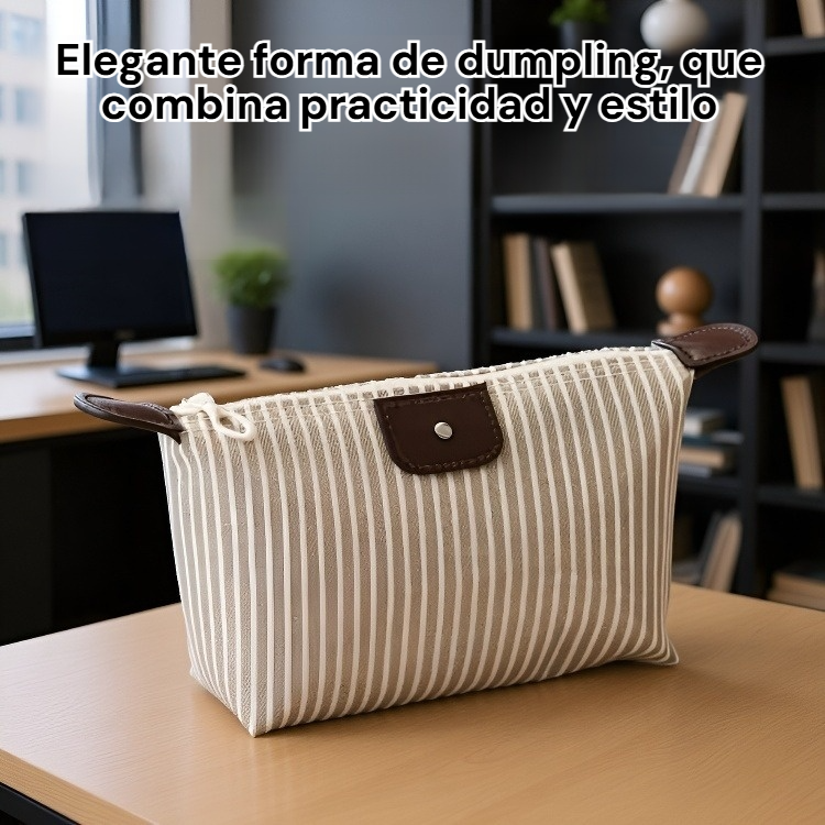 Portable travel small makeup storage bag with zipper closure