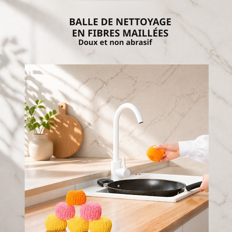 Brosse à vaisselle mignonne avec manche pour la cuisine