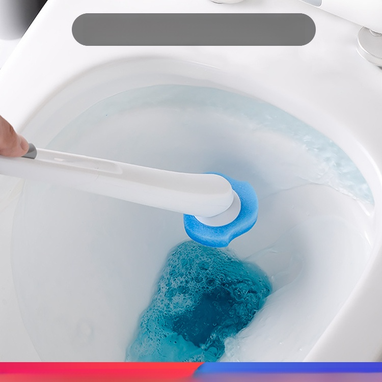 Disposable toilet bowl brush