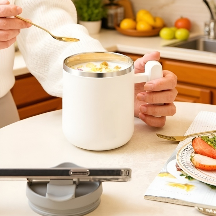 세련된 스테인리스 커피잔