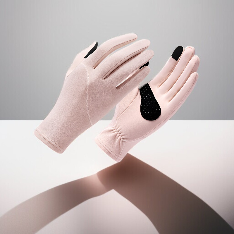  겨울 여성용 미끄럼 방지 터치스크린 장갑