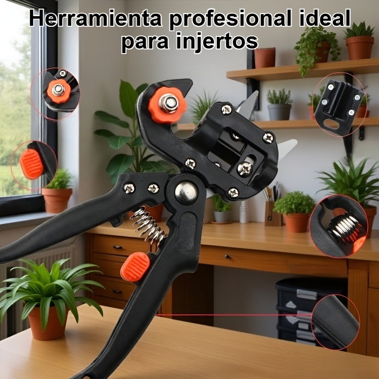 Cuchillo para injertar árboles frutales