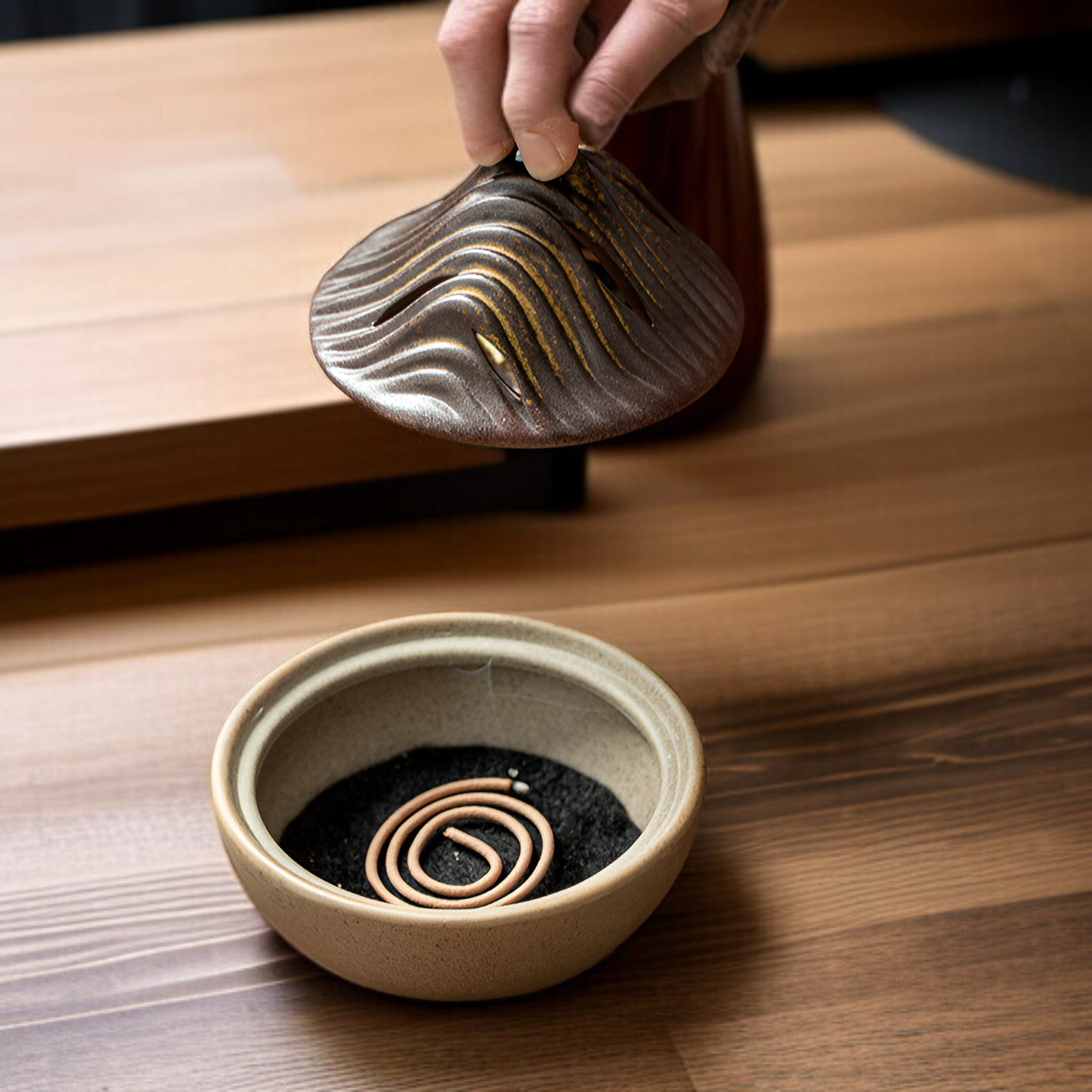 กระถางธูปเซรามิกภูเขา วัสดุคุณภาพสูง