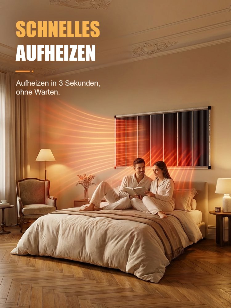 【5 Sekunden Schnellheizung】Deutsche Hightech-Graphen-Wandheizung