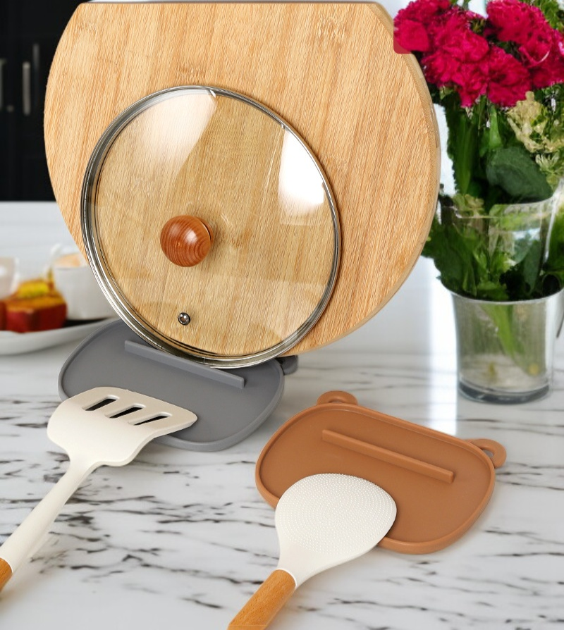 耐熱性を示す鍋蓋収納マットの特徴画像