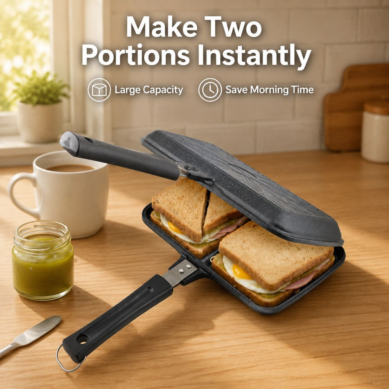 Multi-function Double-sided Sandwich Pan