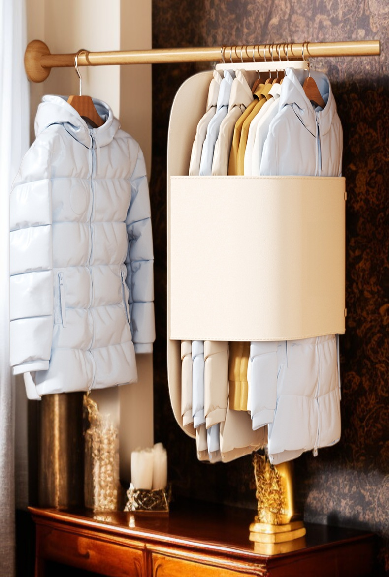 튼튼한 구조의 옷걸이 압축판 근접 사진