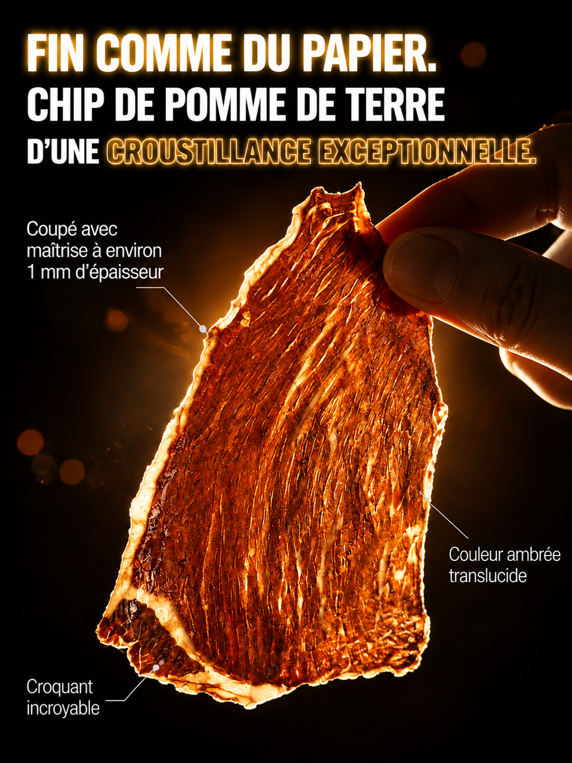 Chips croustillants au bœuf Angus