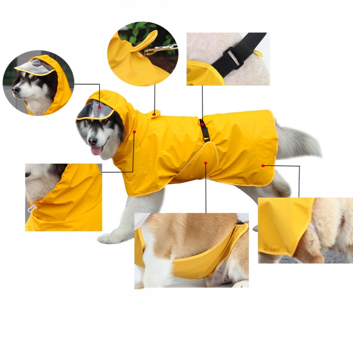 大型犬護肚雨衣寵物服裝