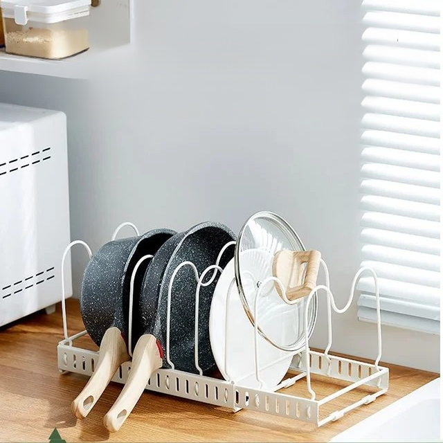 可伸縮多層摺疊置物架