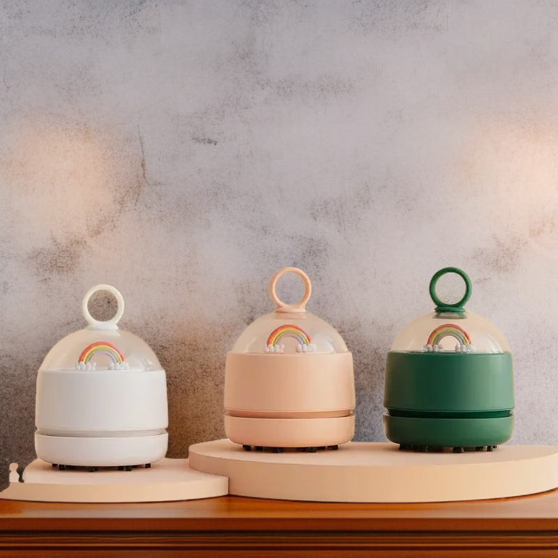 เครื่องดูดฝุ่นขนาดเล็กแบบมีด้ามจับ ชาร์จ USB ใช้ได้ทั้งในรถและบ้าน