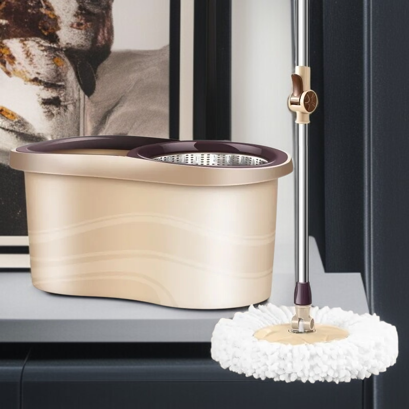 가정용 원터치 전자동 회전 밀대 손세탁 밀대통 게으름뱅이 밀대통 탈수 세트