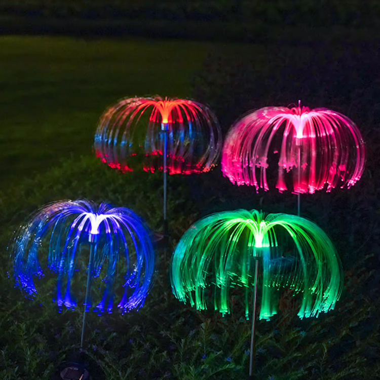 【0電費】太陽能庭院水母彩燈