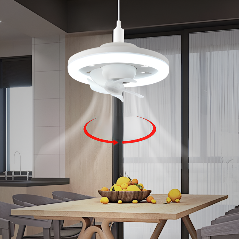 Iluminación de la lámpara de ventilador de tornillo multifuncional