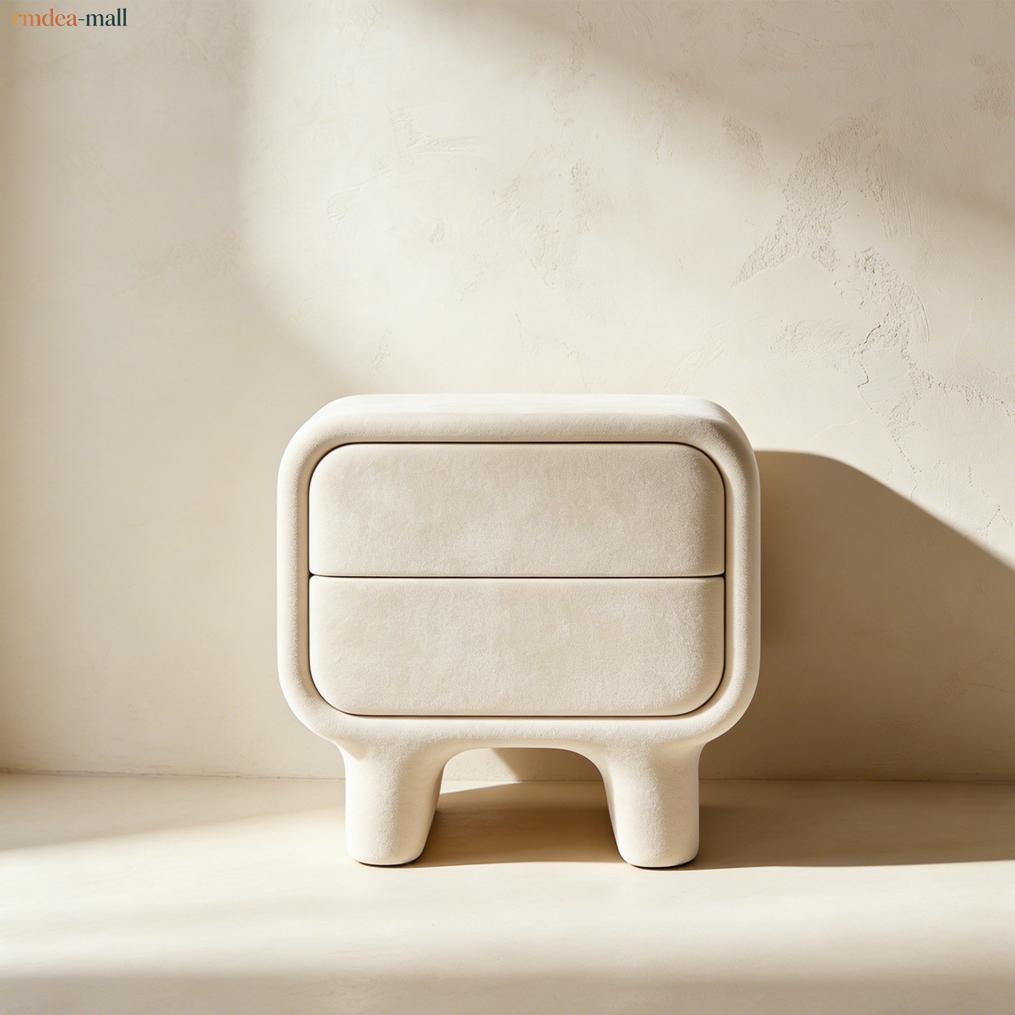 Simple storage bedside table for bedroom